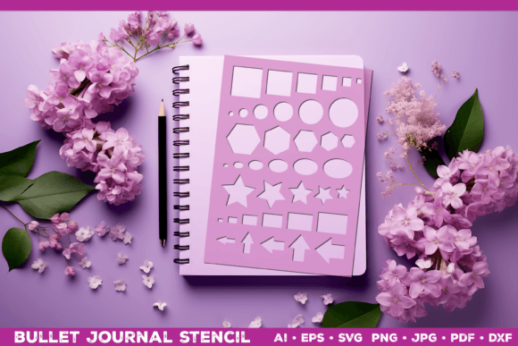 Download Creative Bullet Journal Stencil - Premium Bundle