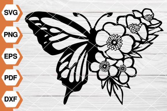 Download Butterfly Flower SVG Files - Butterfly flower svg Collection