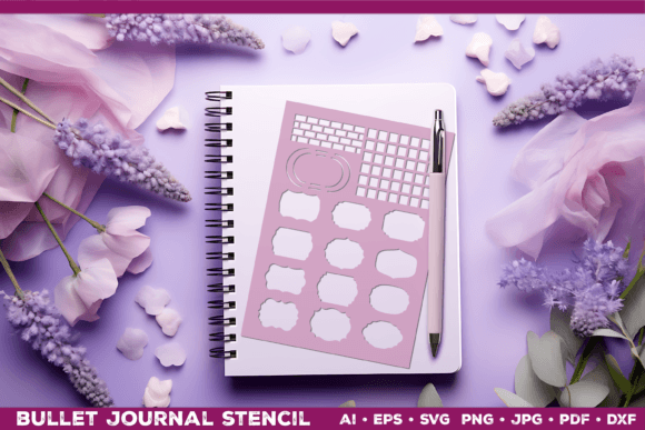 Download Creative Bullet Journal Stencil - Premium Bundle