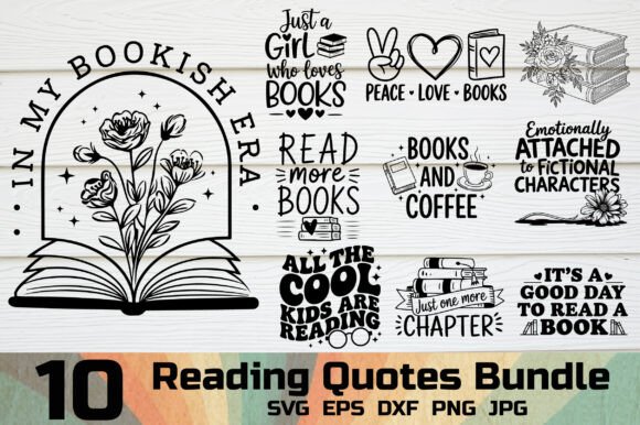 Download Reading Book SVG Bundle - Book svg Collection
