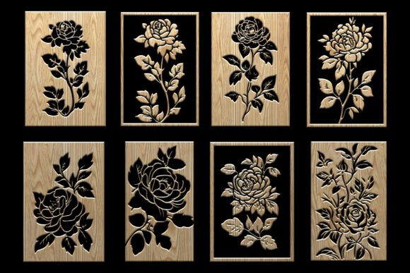 Download Ornamental Floral Stencil Design - Premium Resources