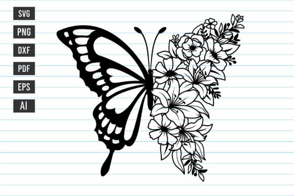 Download Butterfly Flower Svg, Flowers Svg. - Butterfly flower svg Collection