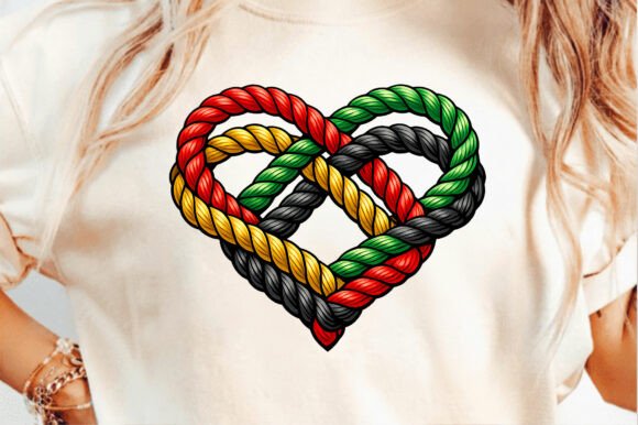 Download Love Heart Yarn Black History Month Png - Black history month png Collection