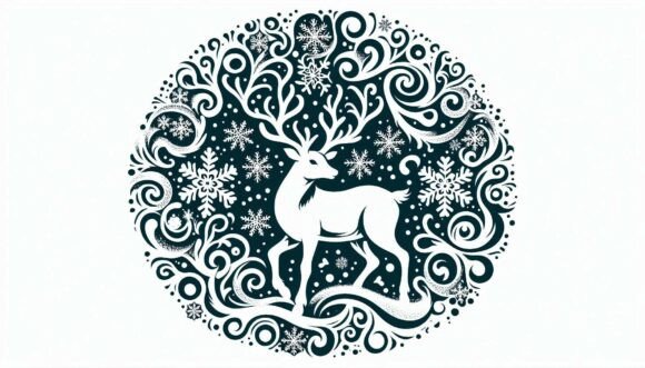 Download Reindeer Stencil Design - Stencil design Collection