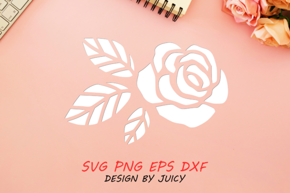Download Single Rose Stencil Design for Cricut - Stencil design Collection