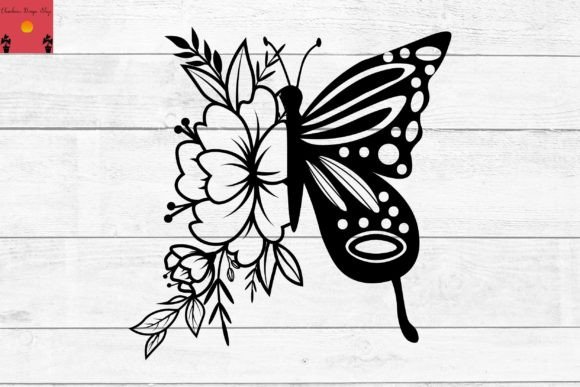 Download Butterfly Flower Svg, Flower Svg Graphic - Butterfly flower svg Collection