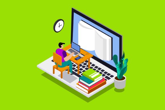 Download Flat Illustrattion Productive Time - Productive Collection