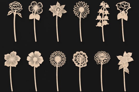Download Laser Cut Birth Month Flowers Svg Files - Premium Resources