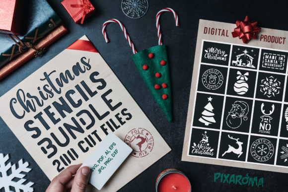 Download 200 Christmas Stencils SVG Bundle - Premium Bundle