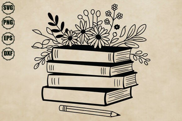 Download Book Svg, Stack of Books Svg - Book svg Collection