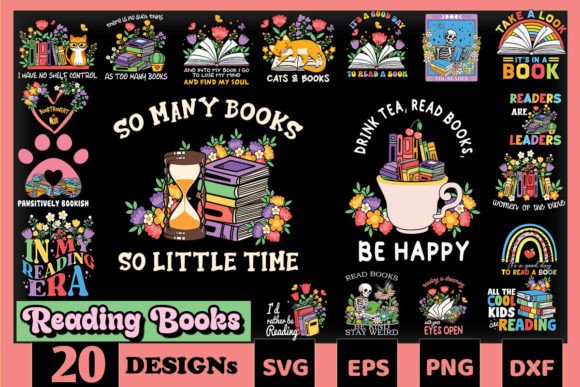 Download Love Reading Book SVG Bundle - Book svg Collection